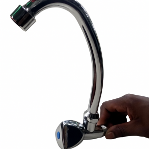 Long Neck Kitchen Tap ½ inch chrome finish for modern kitchen sinks in Kenya
